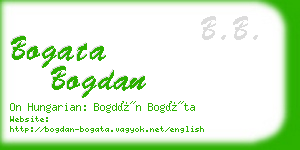 bogata bogdan business card